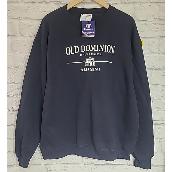 Champion ODU Old Dominion University Alumni Sweatshirt Men's XL Navy Blue White - Picture 1 of 6